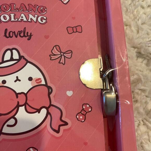 Cute Korean Animal Design Molang Secret Diary Set. Gift. Gifts. Kidcore. Party. - Picture 3 of 5